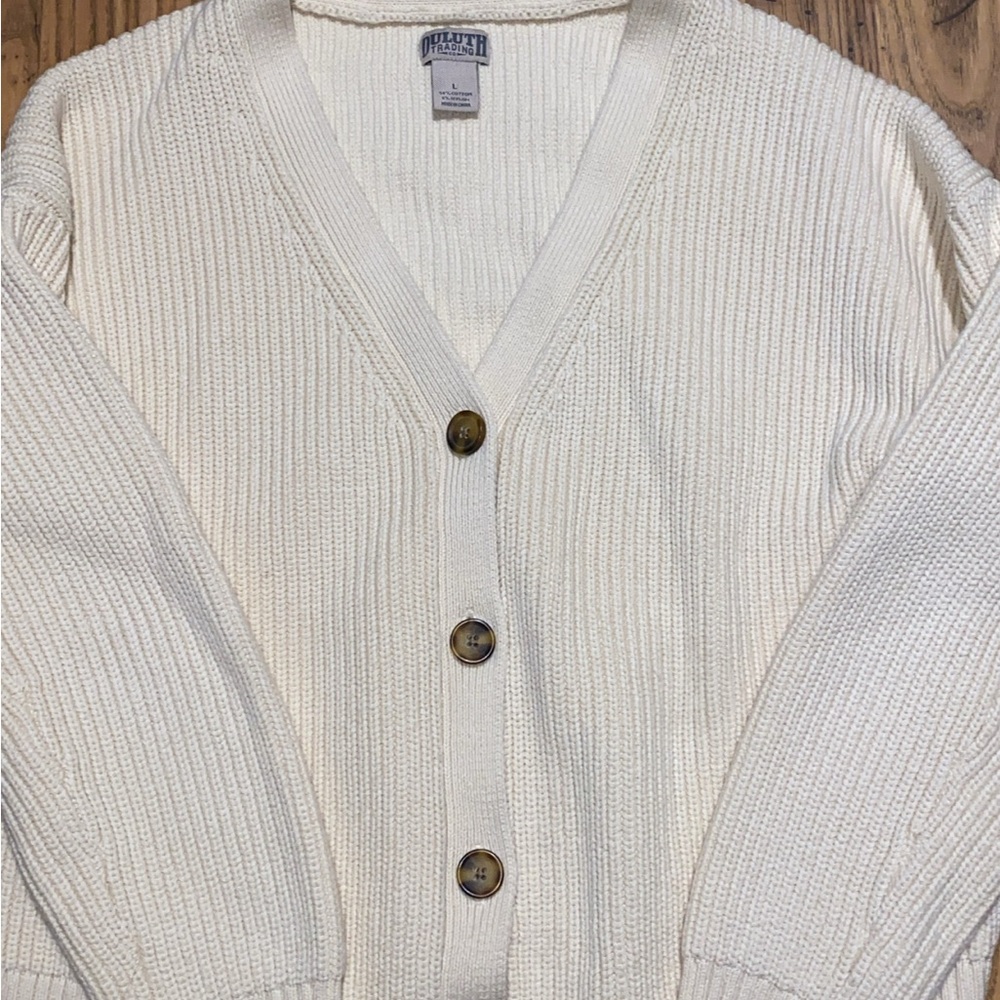 Duluth Trading Co Women's Cardigan Sweater - Picture 2 of 5